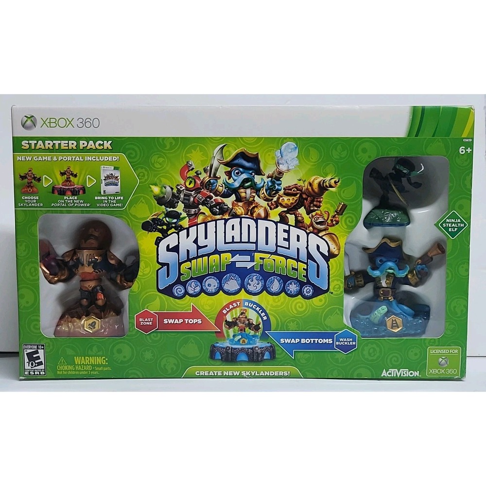 Skylanders Swap Force Starter Pack (Xbox 360,2013) Brand New Sealed Toy Game